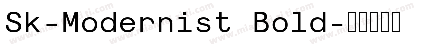 Sk-Modernist Bold字体转换